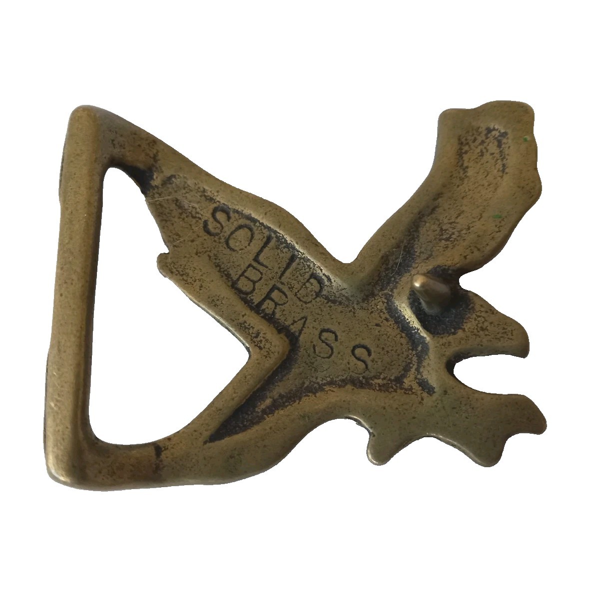 Beautiful Vintage EAGLE Solid Brass Statement Bel… - image 5