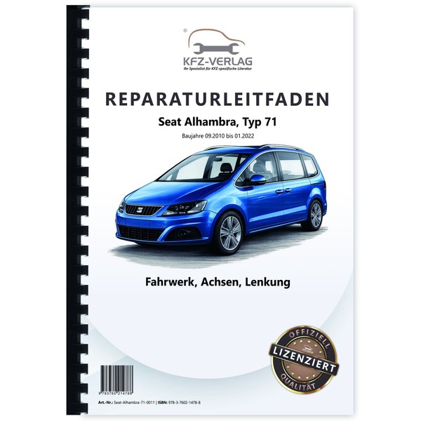 Seat Alhambra Typ 71 2010-2022 Fahrwerk Achsen Lenkung Reparaturanleitung-image