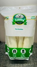 Lucky Premium Treats Plain Rawhide Bull Sticks PL5 Dog Chews USA Made - 430307