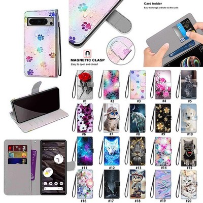 Für Google Pixel 8 Pro 7 6 Pro 10 9 Luxus Leder Wallet Kartenfach Handy Hülle