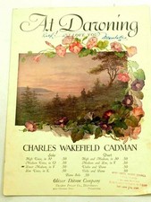 At Dawning "I Love You" Charles Wakefield Cadman Sheet Music 1906