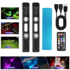 Rgb Wireless Under Dash Car Interior Atmosphere Neon Roof Trunk Footwell Light