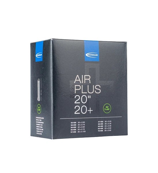 Schwalbe Schlauch 20 Zoll Plus Air Plus Av 7+ Ap 54/70-406 Autoventil-image