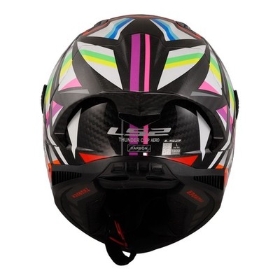 LS2 FF805 Thunder Carbon GP Aero Flash Helmet (L) - BlackL