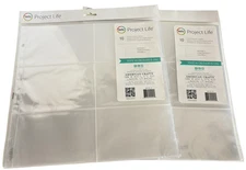 2 Packs Project Life 12x12 Photo Pocket Pages 10 count Each 20 Total
