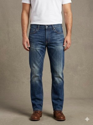Levis 511 Slim Fit Jeans Mens 36x33 Dark Blue Rinse Denim One Owner 5-Pocket