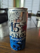 Puerto Rico 🇵🇷 Cerveza Silver Key Light Beer 15th Anniversary Can " 15💥 Años 