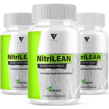 (3 Pack) Nitrilean Capsules Nitri Lean Wellness Supplement Pills (180 Capsules)