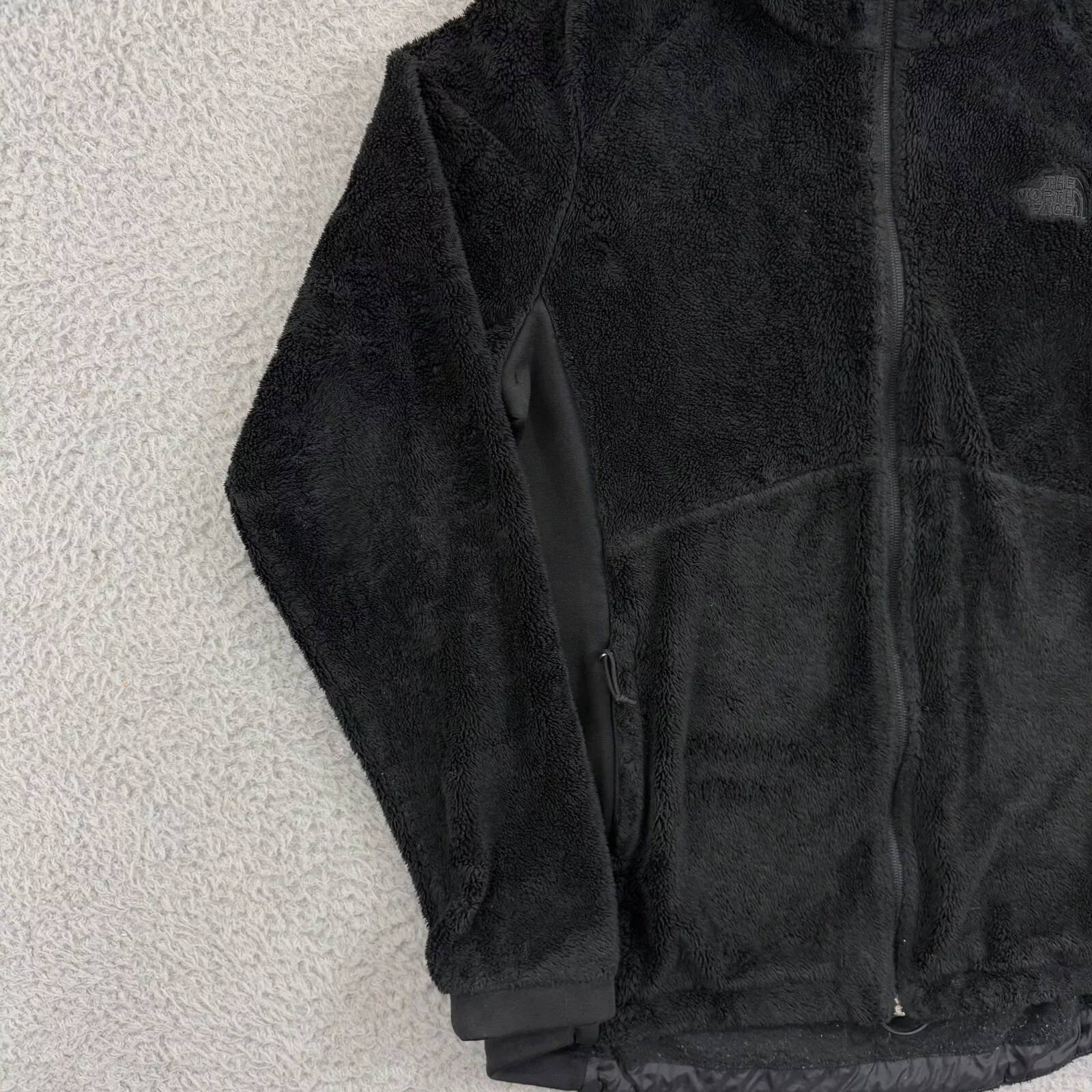 north-face sherpa zip mock neck fleece outdoor jacket