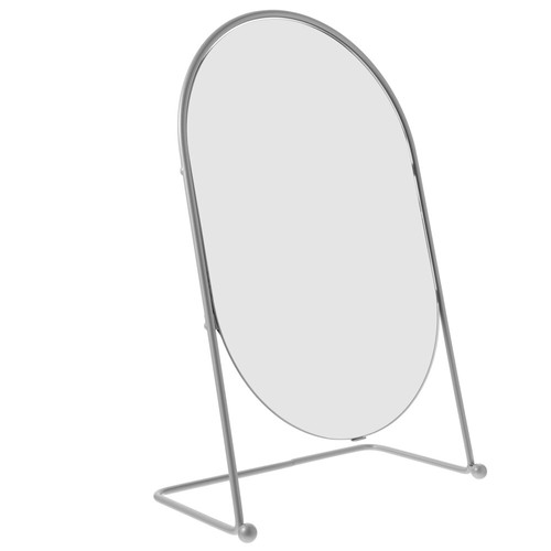 13 Inch Oval Makeup Mirror for Bedroom Table with Stand Travel
