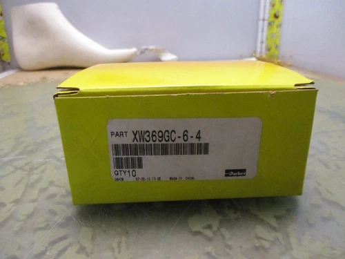 Box of 10 Parker XW369GC-6-4 Fluid Connectors [5*B-0.85]