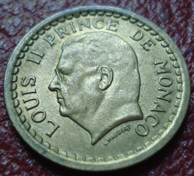 (1945) MONACO 1 FRANC IN EF-AU CONDITION
