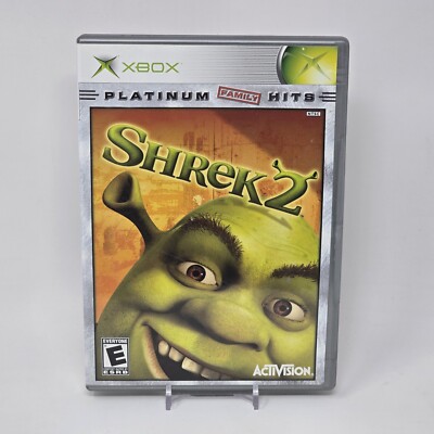 Shrek 2 (Original Xbox) Platinum Hits CIB COMPLETE & TESTED