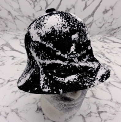 Men's Kangol Airbrush Black | White Casual Bucket Hats NWT | eBay