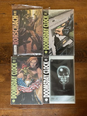 Doomsday Clock & Rorschach DC Comic Book Bundle 2018 Variant Cover Hefte 11 & 5