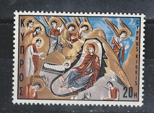 Cyprus Art Famous Painting Maria stamp 1969 MLH A-24 - 第 1/1 張圖片