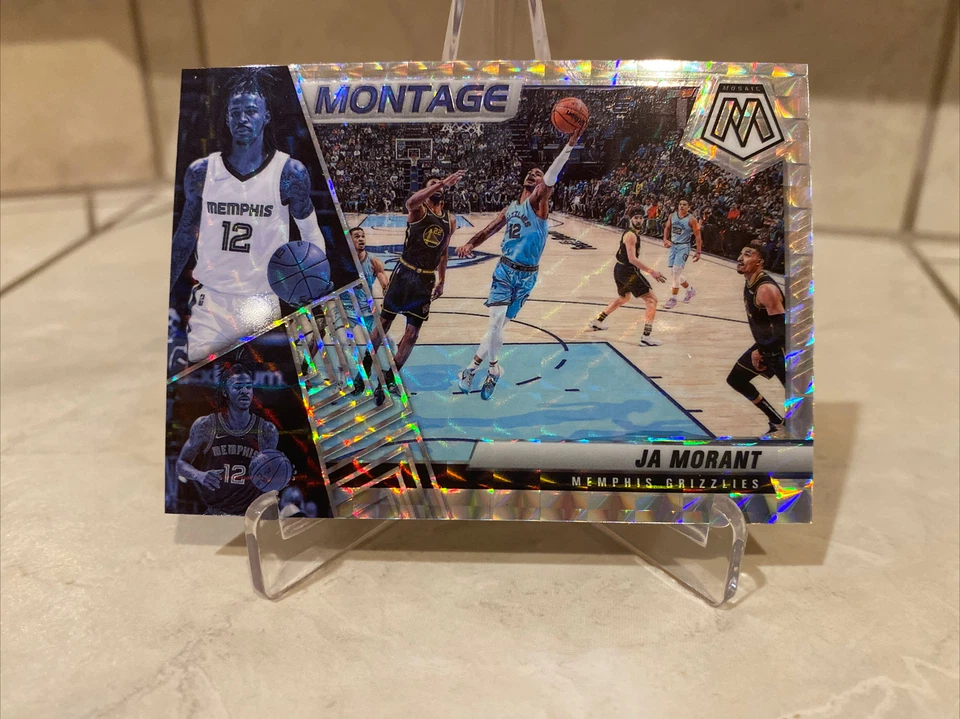 2021-22 Mosaic Basketball Montage Mosaic #28 Ja Morant - Memphis Grizzlies🔥 - Image 3 of 3