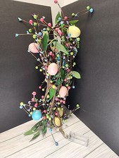 Easter Egg Spring Garland With Lights 7 Ft