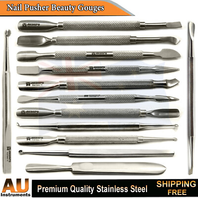 Beauty Nail Pusher Gauge Gouges Skin Remover Manicure Pedicure