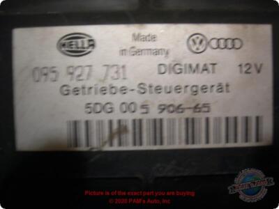 Used Engine Control Module (ECM) fits: 1990 Volkswagen Passat Electronic Control