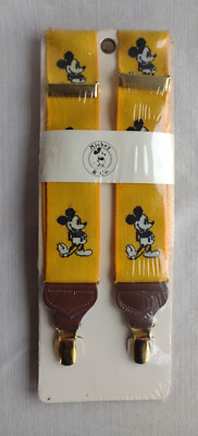 Vintage Disney Mickey Mouse & Co. Suspenders Made in West Germany New / Sealed
