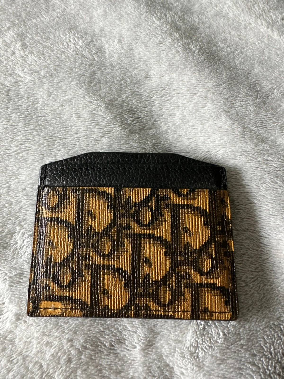 PORTE CARTE DIOR PERSONNALISÉ PORTEFEUILLE RÉEL MAIS PERSONNALISÉ ORANGE ET NOIR