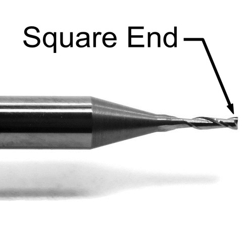 Ten Pieces 2-Flute Carbide End Mill Bit 1/32" Made in USA cnc Dremel umt106 - Picture 4 of 5
