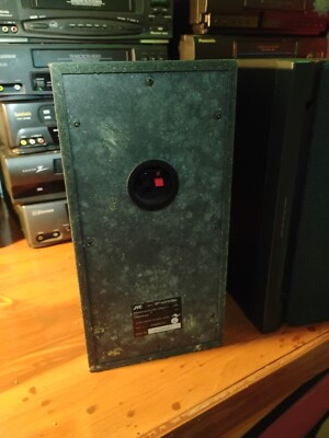 JVC Speakers SP-MX50BK Black Bookshelf Pair 50w Labyrinth Aero