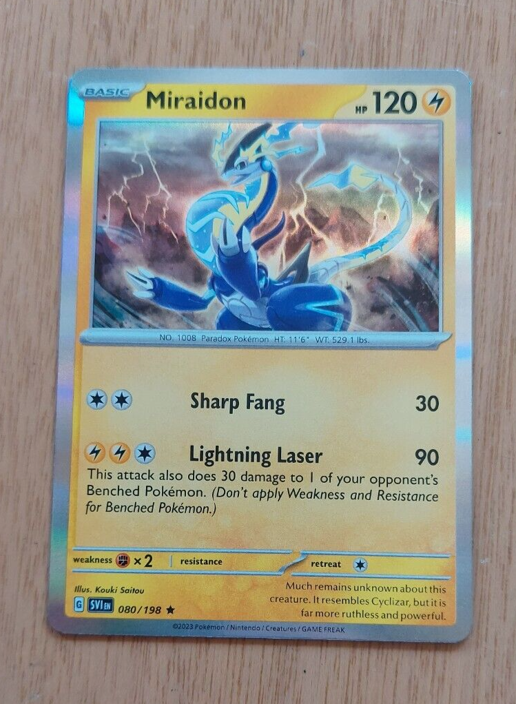 miraidon pokemon card holographic Prices & Value 2026 this card is the perfect way to showcase your collection. miraidon pokemon card holo Pokmon