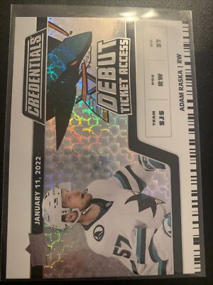 Adam Raska   2022-23 Credentials Debut Ticket Access  911/999