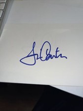 Jim Carter Signed 3x5 index Card