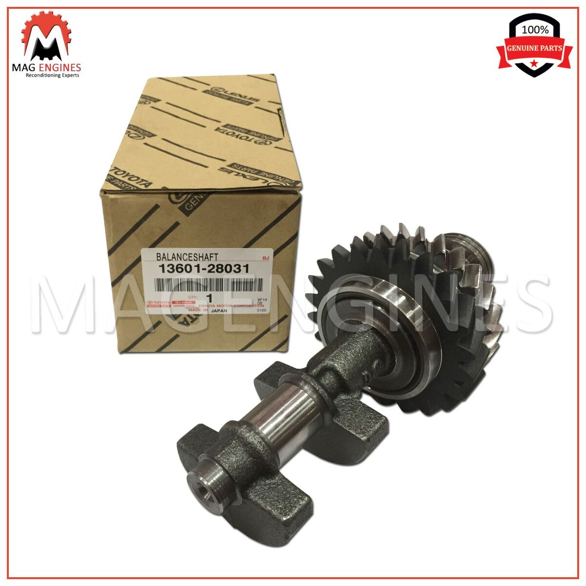 13601-28031 GENUINE OEM BALANCE SHAFT SUB-ASSY, NO.1 13601-28031 GENUINE OEM BALANCE SHAFT SUB-ASSY, NO.1