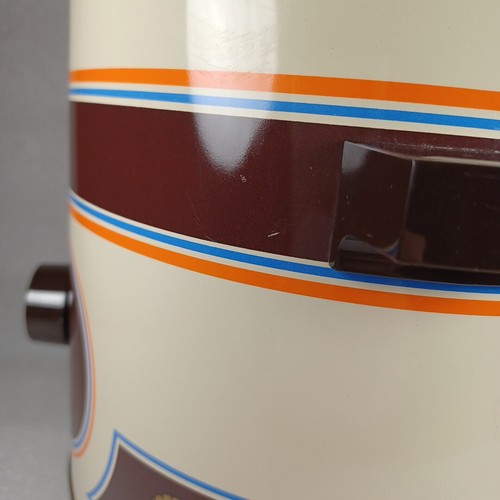 Vtg Rival 3100P Crock Pot 3.5 QT. Brown Blue Orange Gold Slow Cooker Tested - Picture 5 of 13