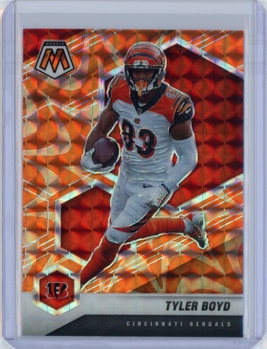TYLER BOYD 2021 Panini Mosaic Orange Reactive Prizm #51 Bengals