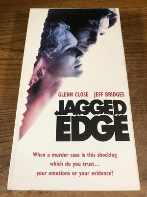 Jagged Edge VHS VCR Video Tape Movie Used Jeff Bridges, Glenn Close