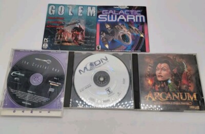 Lot Of 5 Vintage PC CD ROM Computer Video Games Used Untested Moon Arganum key