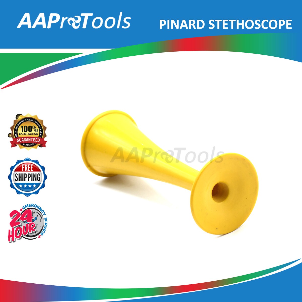 NEW PINARD FOETAL STETHOSCOPE YELLOW SURGICAL INSTRUMENTS