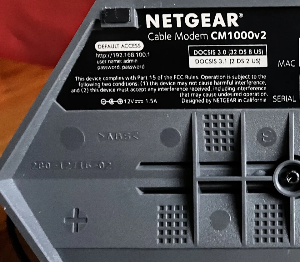 Módem cable Netgear CM1000v2 docsis 3.1, compatible con: Cox, Comcast/Xfinity Foto 4 de 4
