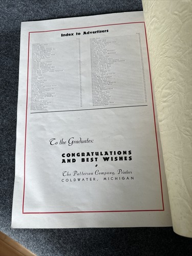 Coldwater High School Yearbook 1943 "Victory Cardinal" Michigan Plus Will Insert - Picture 14 of 17