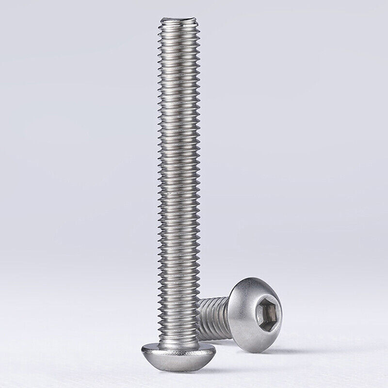 UNC Button Head Hex Drive Screws 1/420 5/1618 304 Stainless Steel