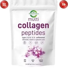 Multi Collagen Peptides Powder 2 lb Hydrolyze...