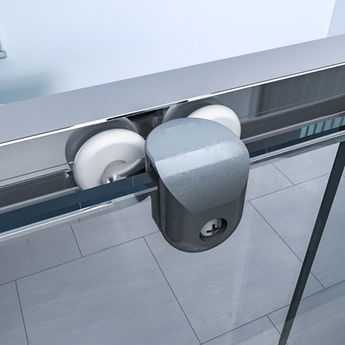 Shower Enclosure And Tray Sliding Door 6mm Glass Cubicle Wet Room Screen Panel - Picture 4 of 10