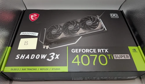 MSI GeForce RTX 4070 Ti SUPER 16 GB SHADOW 3X OC Graphics Card - BRAND NEW
