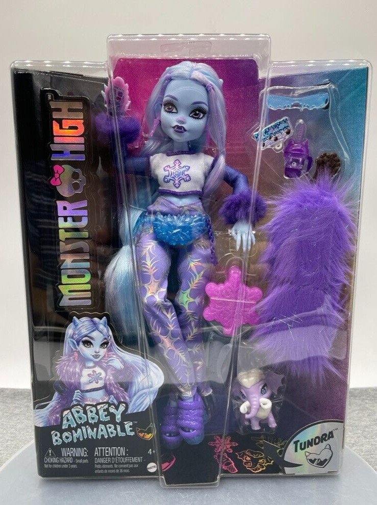 Monster High Doll Abbey Bominable G3 Articulated 2023 Gen 3 Mattel HNF64  New