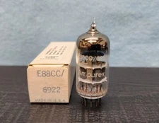 1- Amperex by Philips ECG 6922 E88CC 6DJ8 Vacuum Tube Amplitrex Tested Qty Avail