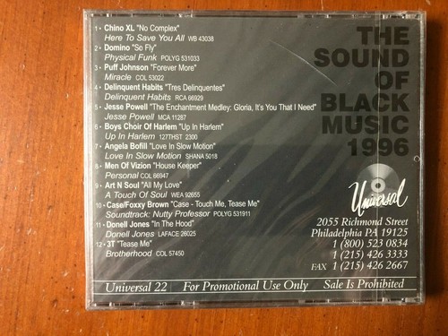 NOUVEAU CD : LE SON DE LA MUSIQUE NOIRE 1996 : PROMO : 12 PISTES : CHINO XL, 3T, DOMINO + - Photo 2/2