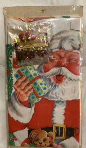 Kit de tarjetero o colgador de pared Holiday Industries 1981 fieltro Holiday #4281 Santa - Imagen 3 de 4