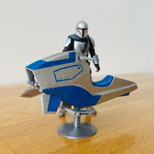Balutar-Class Swoop Mando Speeder Bike for 6 inch (1:12) Figure Diorama - Picture 2 of 13