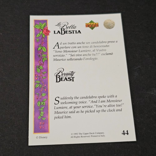 Disney Beauty and the Beast Upper Deck 1992 Collectors Card - Picture 69 of 226