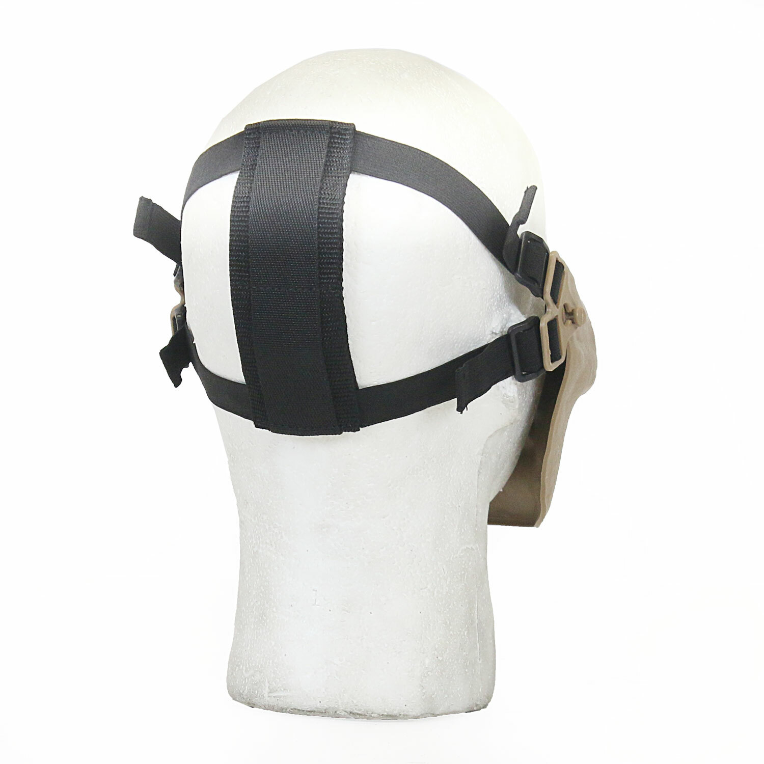 Airsoft Mask Half Face Tan Skull Jaw Tactical Protective Halloween